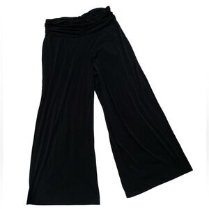Sandro Black Sportswear palazzo gaucho yoga pant
